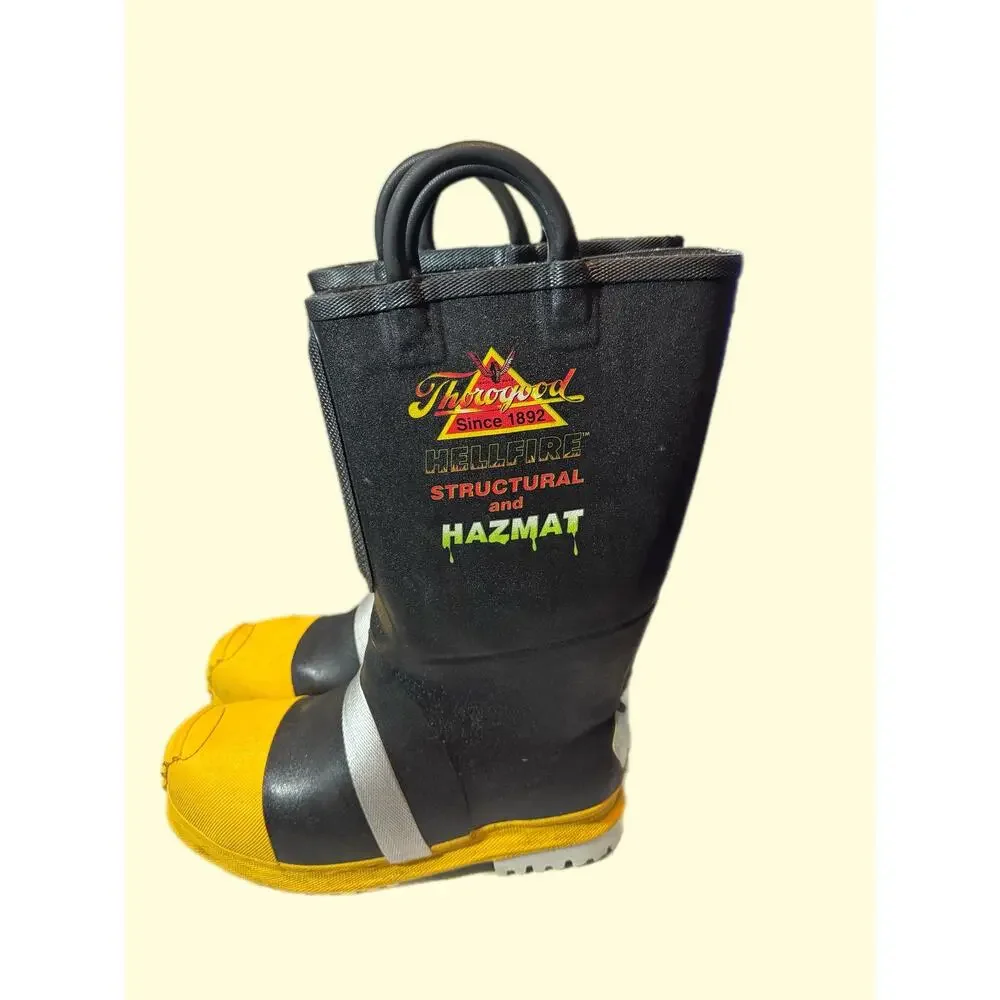 Thorogood Hellfire Rubber Insulated Structural Bunker Boot Fireman 807-6003 12M